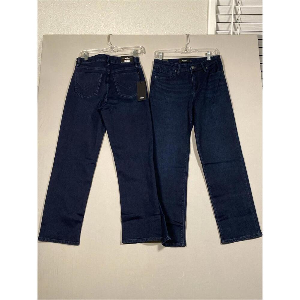 Women's Lot Of 2 HUDSON Mid-Rise Straight Jeans Size 6/28 Obscurity Blue NWT